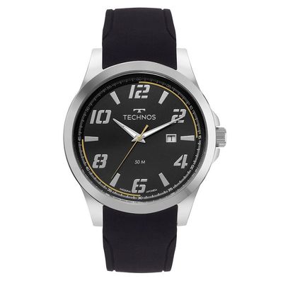 Relógio Technos Masculino Racer Prata - 2115uaf-2p Relógio Technos Masculino Racer Basico Prata - 2115uaf-2p