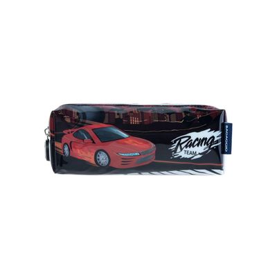 Estojo Escolar Masculino Racing Car U / Preto