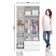 Guarda Roupa Infantil 03 Portas 02 Gav. Pique Esconde Henn Branco