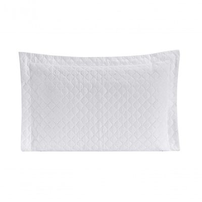 Porta Travesseiro Com Debrum Requinte Liso 01 Peça - na opção de cor Branco