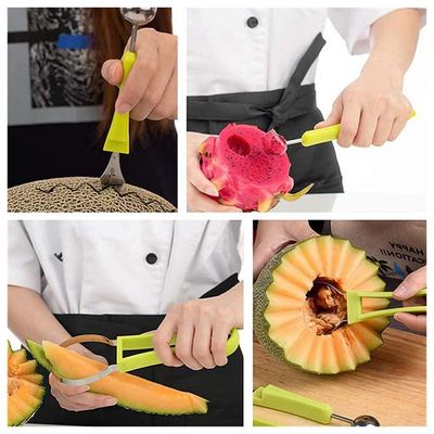 Fatiador De Frutas 4 Em 1 Cortador Melancia Melão Aço Inox