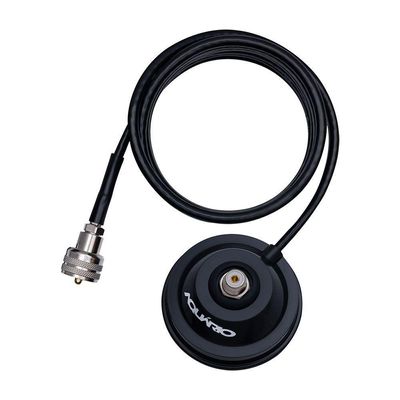 Suporte Magnetico Para Antena Movel Aquario M-700k Base Magnetica Com Cabo Rg058 De 4 Metros