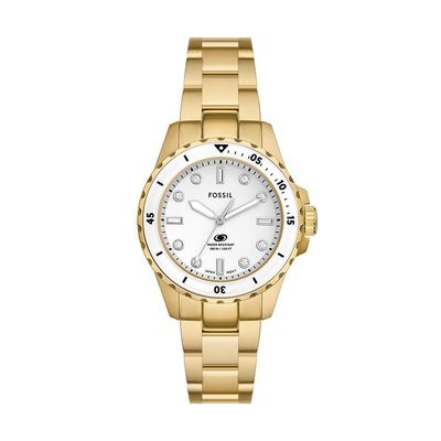 Relógio Fossil Feminino Blue Dourado - Es5350-1dn Es5350-1dn