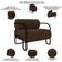 Poltrona Decorativa Para Sala Industrial Kira K04 Veludo Marrom - Mpozenato