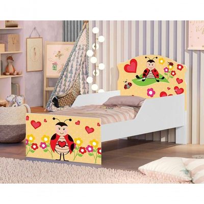 Mini Cama Joaninha Com Colchão