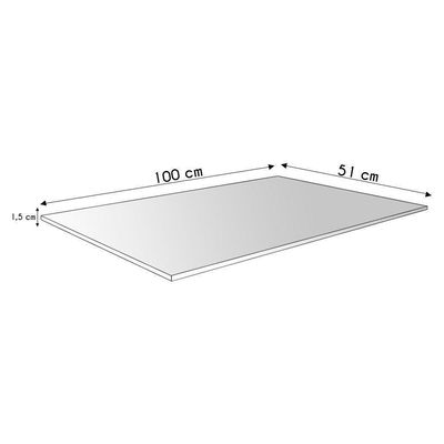 Tampo Para Balcão De Cozinha 100cm MDP Amêndoa