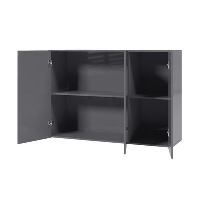 Armário Aéreo Aliex 03 Portas Cinza