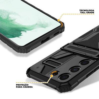 Capa Guardian para Samsung Galaxy S22 Plus - Preta - Gshield