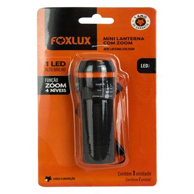 Mini Lanterna Com Zoom Foxlux