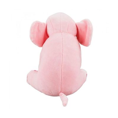 Pelúcia Elefante Rosa Sentado 24cm