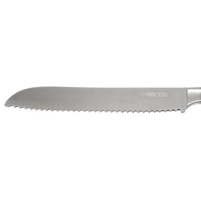 Faca para pão Fackelmann Nirosta em inox 33cm preta