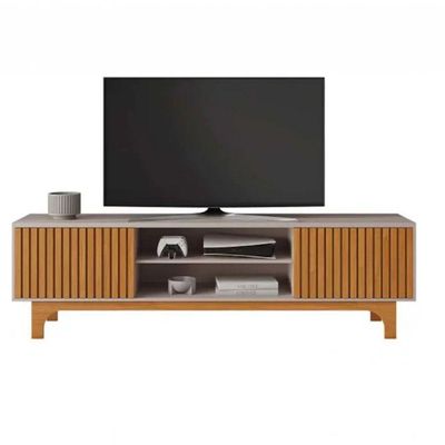 Rack Para Até 70" Trunfo Jcm Movelaria - Cinamomo/off