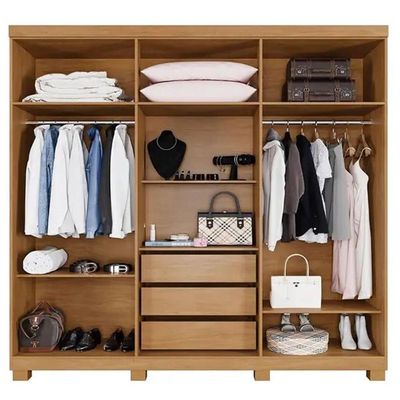 Guarda Roupa Millano 6 Portas mdf Cinamomo - Benetil