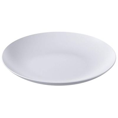 Kit 12 Pratos Plásticos Servir 25cm Branco Coza Cozy Eventos