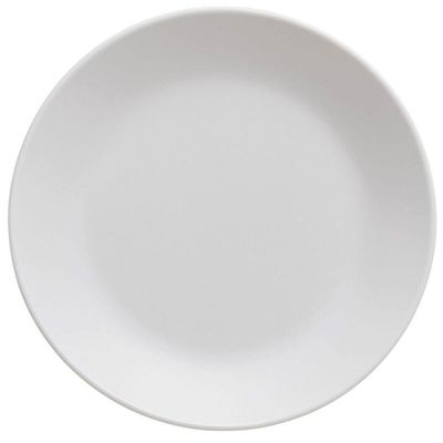 Kit 12 Pratos Plásticos Servir 25cm Branco Coza Cozy Eventos