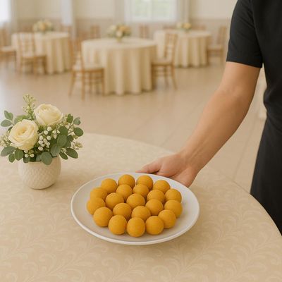 Kit 12 Pratos Plásticos Servir 25cm Branco Coza Cozy Eventos