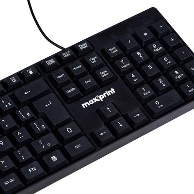 Teclado Maxprint Officeeasy Multimidia Fn Usb 2.0 Abnt2 Preto 60000153