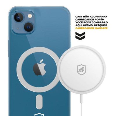 Kit Capa Magsafe e Pelicula Dual Glass Preta para iPhone 13 - Gshield