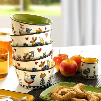 Bowl em new bone china Egan Cocorico 460ml verde
