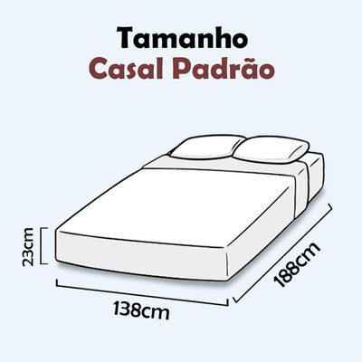Colchão Casal Espuma D33 Ortopédico Piemonte 138x188x23cm - Maestro Colchões