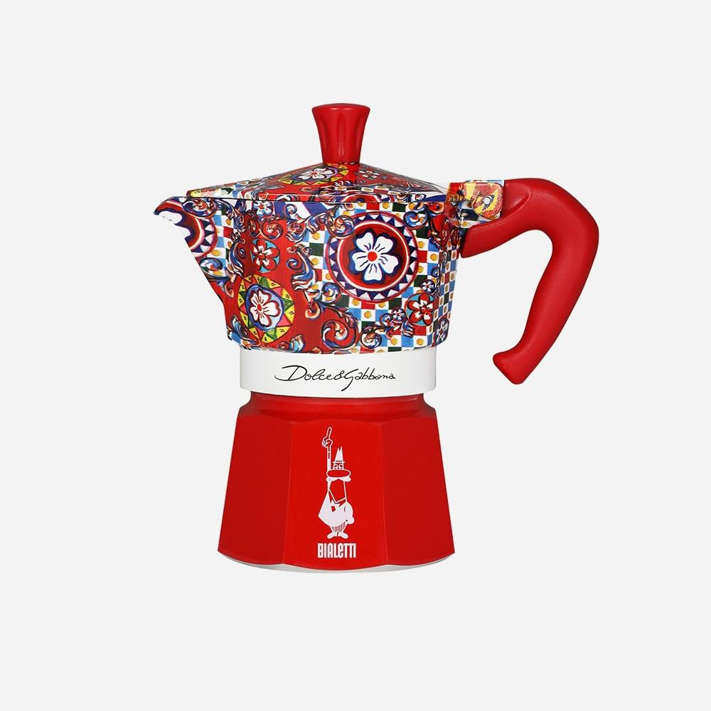 Cafeteira Italiana Bialetti Dolce & Gabbana 130ml Vermelho - 10010503