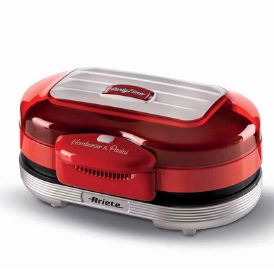 Grill Sanduicheira Burger Ariete 205 Retrô Party Time vermelha 1200w 220 volts