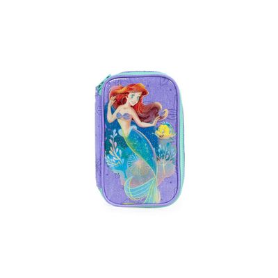 Estojo Escolar Infanto-Juvenil Feminino Ariel  Glitter Lilás U / Lilas