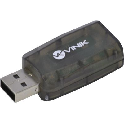 Adaptador Placa De Som Usb 5.1 Canais Virtual Ausb51
