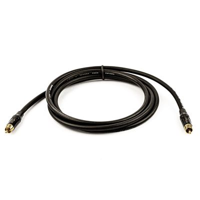 Cabo Coaxial Digital (SPDIF)  Preto - 1 Metro
