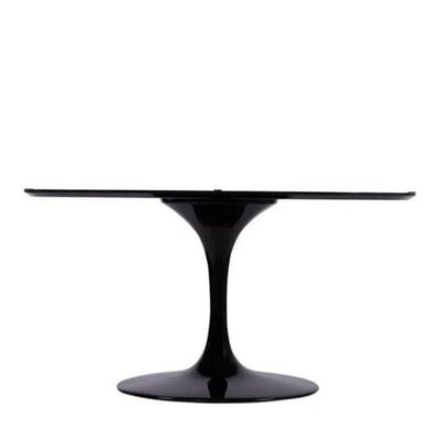 Base De Mesa De Jantar Saarinen Oval Para Tampo De 137x90 Cm Preta