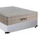 Cama Box Casal Sintético Cremil + Colchão Molas Ensacadas Airprime 138cm Branco
