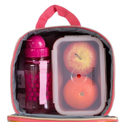 Lancheira Escolar Infantil Feminina Barbie Premium Rosa U / Rosa
