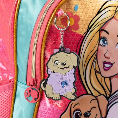 Mochila Escolar Infantil Feminina com Rodinhas Barbie Rosa U / Rosa