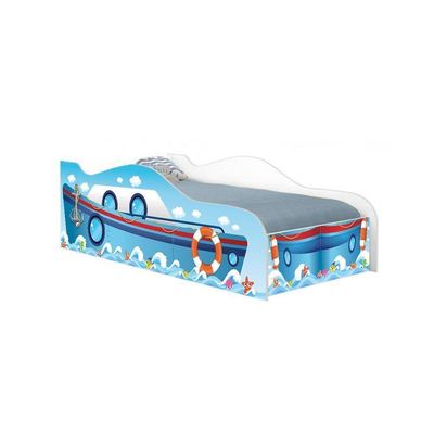 Cama Carro Adesivada Navio Kids Infantil