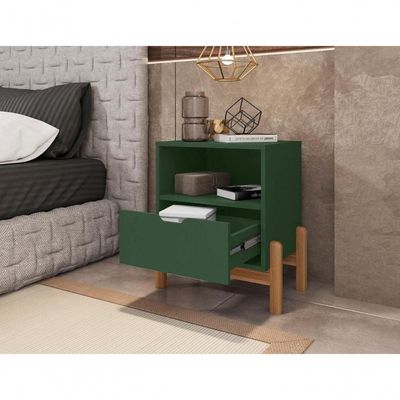 Mesa De Cabeceira Nice Verde Oliva