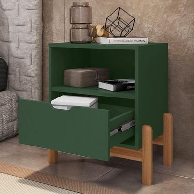 Mesa De Cabeceira Nice Verde Oliva