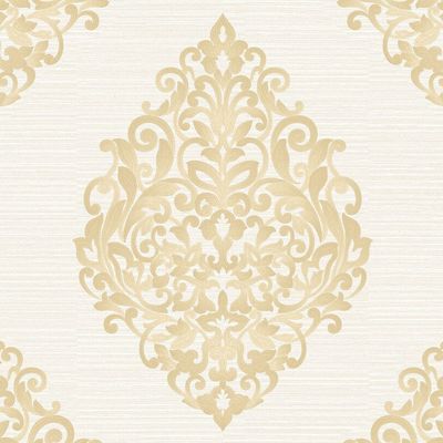 Papel de Parede Fiesta Modern Arranjo Damask Dourado 533081 Fiesta Modern 533081