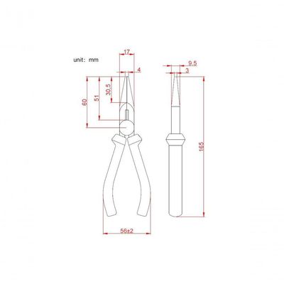 Alicate Bico Longo Hikari Hk-700 6 Polegadas