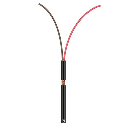 Cabo Manga 02X26 AWG - com Blindagem Preto - 1 Metro