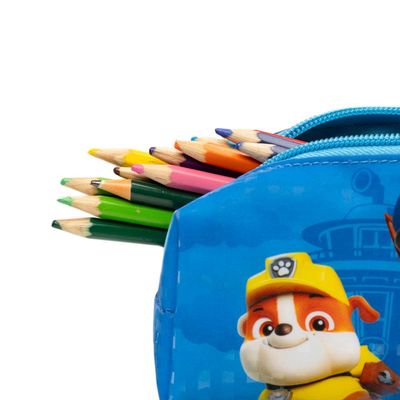 Estojo Escolar Masculino Patrulha Canina Chase e Equipe Azul U / Azul