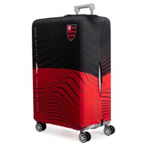 Capa de Mala Grande Flamengo Rubro Negro Oficial Preto e Vermelha