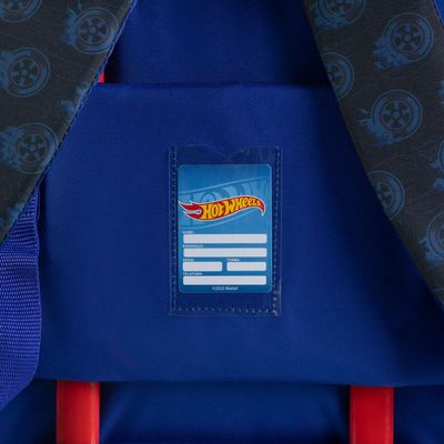 Mochila Escolar Infantil Rodinhas Hot Wheels Preta U / Preto