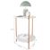Mesa De Apoio Lateral Morada Off White/bronze
