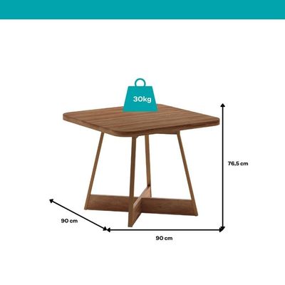 Conjunto Sala De Jantar 4 Cadeiras Seul Carraro Nogal