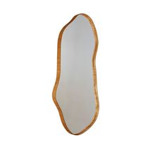Espelho Decorativo Orgânico Aura 44x119cm Moderna Mobília Cinamomo Imbuia Nat
