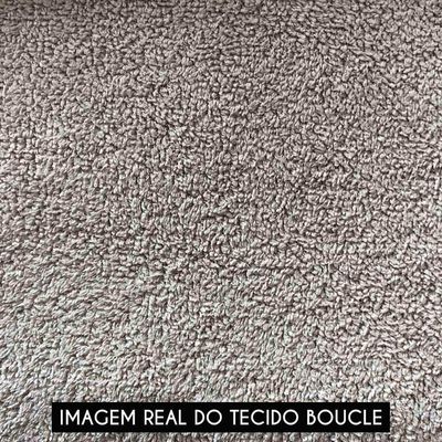 Poltrona Sala Base Industrial Preto Kit 2 Ana Bouclé Bege - Ibiza