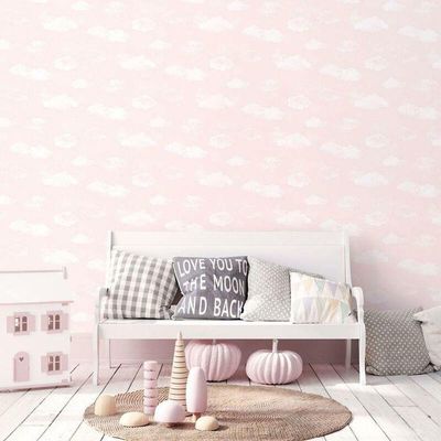 Papel De Parede De Nuvem - G78358 Rosa Tiny Tots 2 - G78358