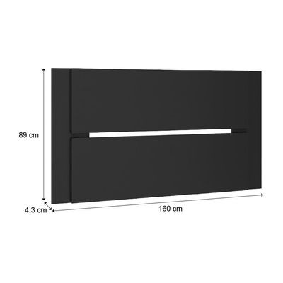 Painel Para Tv Até 55 Polegadas Preto Touch Carraro