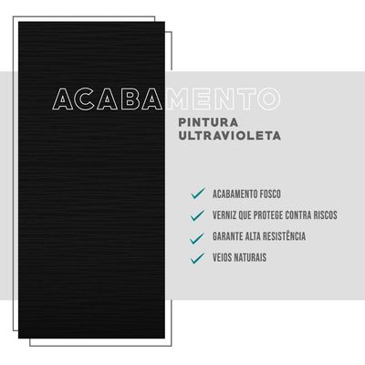 Painel Para Tv Até 55 Polegadas Preto Touch Carraro