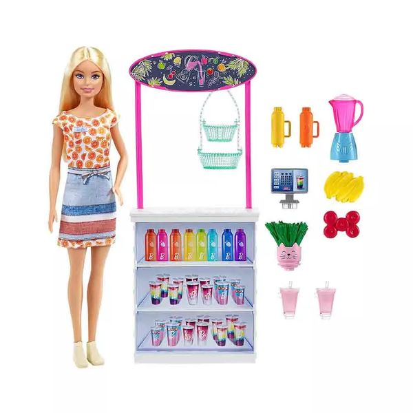 Boneca Barbie Wellness Conjunto de Sucos Tropicais